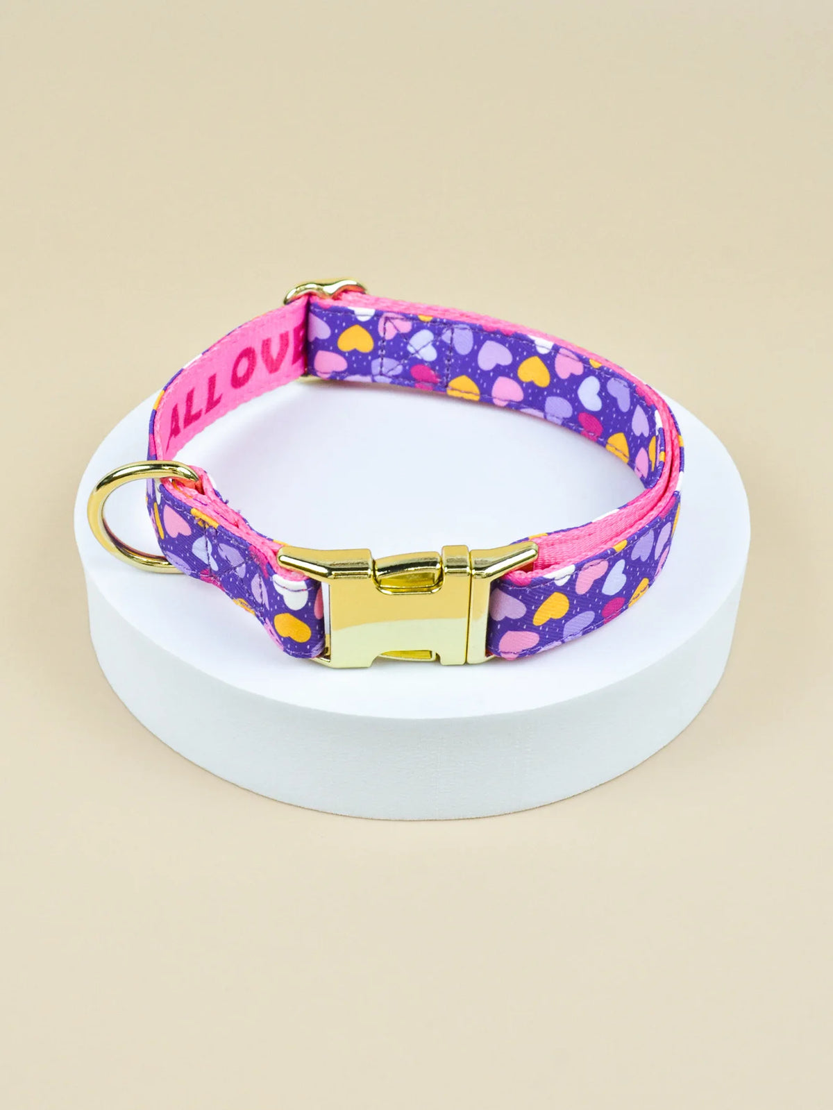 Luxury High Quality Soft Adjustable Dog Handmade Designer Pet Retractable Collar Heat Transfer Printing Pet Cute