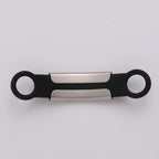 Pet Supplies Silicone Stainless Steel Metal Anti slip Laser ID Number Plate Titanium Steel Collar cat Tag Dog Tag