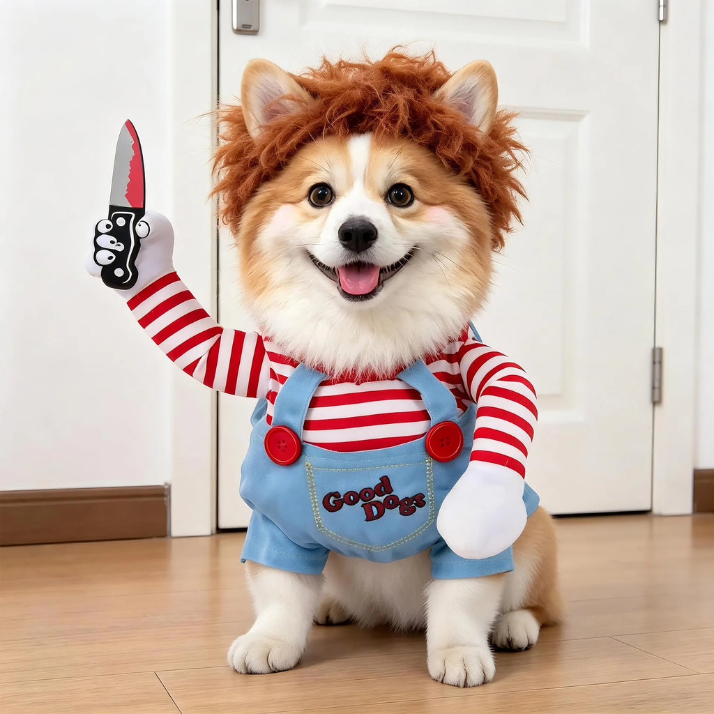 Cross-border Polyester Pet Clothing Funny Dagger-transforming Costume Halloween Pet Supplies Small Dogs Dog Clothes Fall Winter