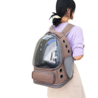 Portable Eco-friendly Oxford Zipper Space Capsule Backpack Transparent Cover Dual Shoulder Pet Bag Outdoor