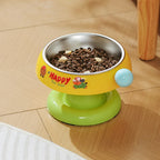 Stainless Steel Cat Bowls Not Easy Tip Over Non-Slip Explosive Stainless Steel Dog Tableware Protection Cervical Vertebra