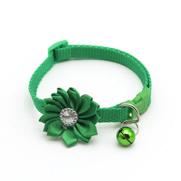 1.0cm Multicolor Pet Bell Flower Collar Classic Style Soft Nylon Cat and Dog Jewelry Direct From Manufacturer Design