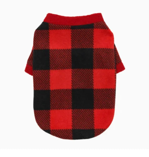 Christmas Dog Sweatshirt Fleece Warm Pet Clothes Printed Holiday Puppy Outfit Soft Winter Apparel For Small Medium Dogs