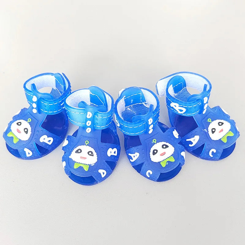 Dog Sandals Summer Shoes Cartoon Fashion Non-slip Breathable Waterproof Warmth Trendy Rain Shoes for Small Dogs