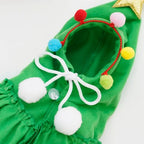Luxury Christmas Pet Dog Cape Cute Festival Puppy Costume Soft Fabric Eco-Friendly Holiday Party Outfit for Small Medium Dogs