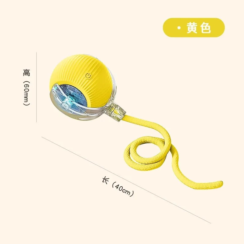 Dog Toy Automatic Walking Ball Bite Resistant Self Entertaining Pet Electric Intelligent Training Interactive Dog Jumping Ball