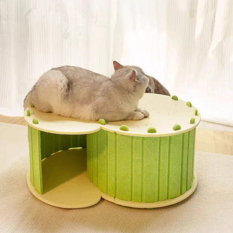 Tunnel Drilling Felt Avoid Caves Universal All Seasons Semi Enclosed Wear-resistant Durable Double-layer cat House Detachable