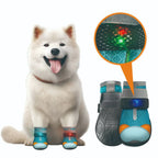 New Arrivnovative Luminous Waterproof Breathable Non-Slip Wear-Resistant Mesh Dog Shoes for All Seasonspet Shoes
