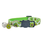 Best-Selling Nylon Cat Collar with Bell and Fruit Pendant Anti-Suffocation Buckle Wholesale