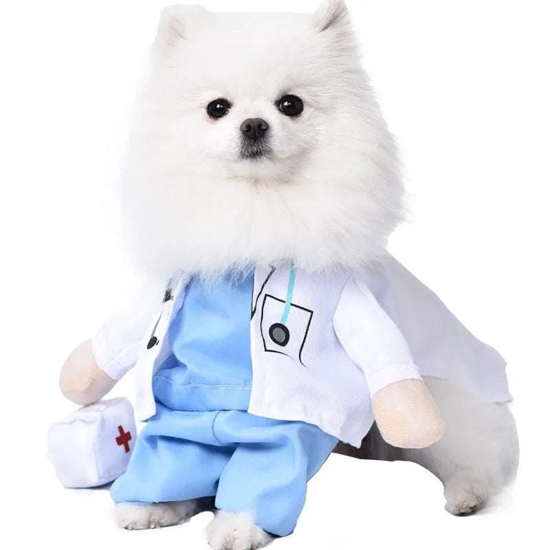Best Selling Funny Halloween/Christmas Fun Dog Suit Funny Knife-themed Dress Pets Small Size XL Winter Polyester Modern Shirt