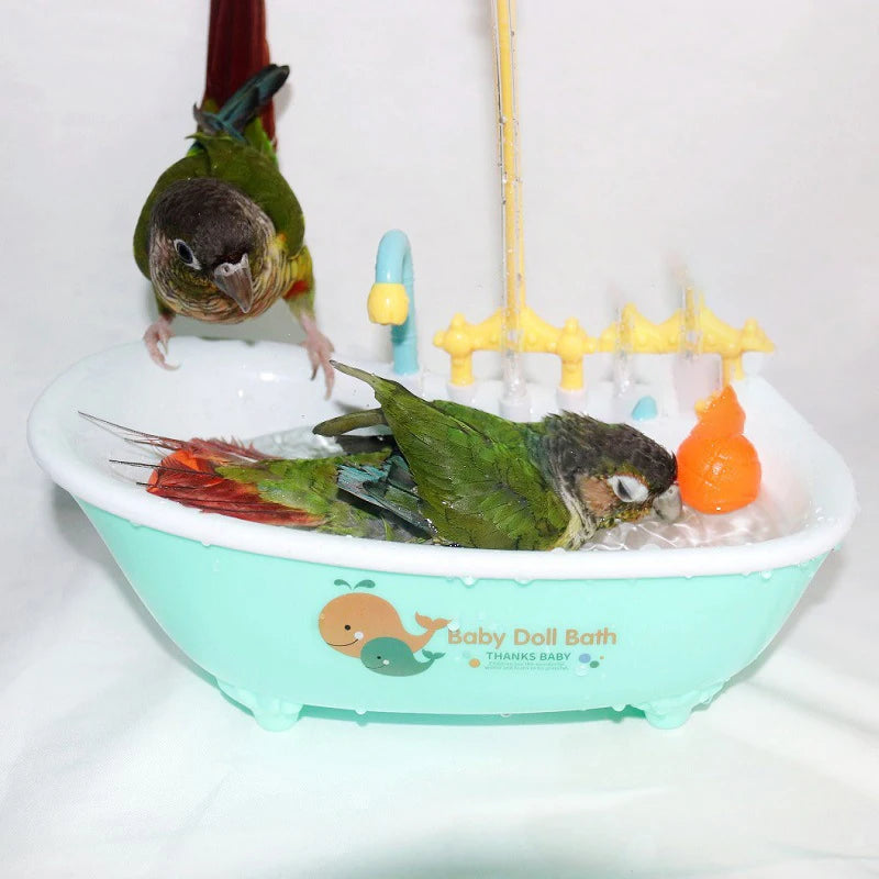 Parrot Bathtub Bird Bathing Electric Bathing Toys Bathing Supplies Premium Bird Supplies Automatic cycle shower