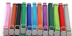 Reflective Breakaway Cat Collars Bells Adjustable Nylon Cotton Padded Striped Collars for Small Cats/Dogs 5 Bright Colors
