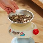 Stainless Steel Cat Bowls Not Easy Tip Over Non-Slip Explosive Stainless Steel Dog Tableware Protection Cervical Vertebra