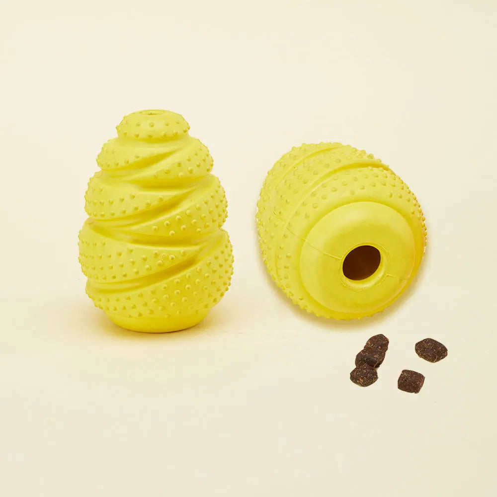 Convex Point Hand Grenade Rubber Leakage Silicone Toy Pet Dog Leakage Puzzle Tooth Cleaning Bite Resistant Interactive Toy