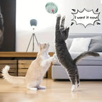 Stainless Steel Animal Pattern Cat Toy Pet Supplies cat Toys Spring Cage cat Self Fun Tumbler Ball Teaser Stick