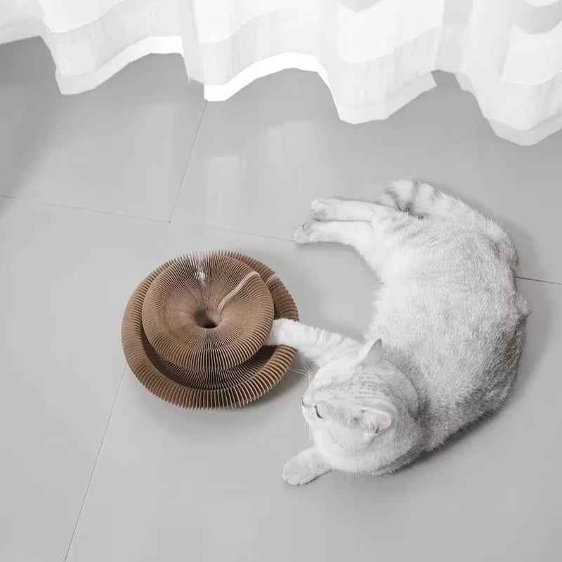Organ Cat Scratch Board Cat Toy Bell Grinding Claw Climbing Frame Corrugated Paper Scratch resistant Cat Nest