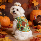 Small dog pet clothing Teddy bear dog summer vest Thanksgiving multi-color anti-shedding pet clothes