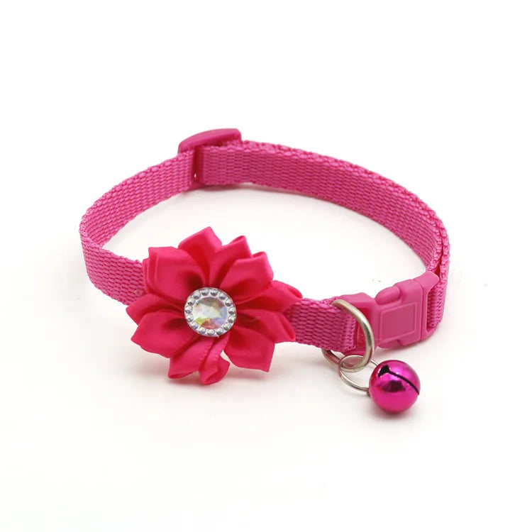 1.0cm Multicolor Pet Bell Flower Collar Classic Style Soft Nylon Cat and Dog Jewelry Direct From Manufacturer Design
