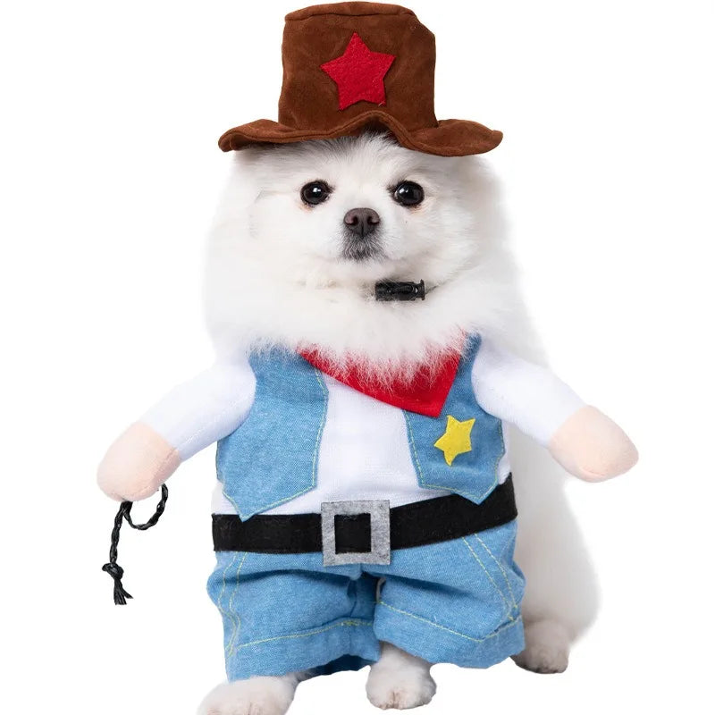 Best Selling Funny Halloween/Christmas Fun Dog Suit Funny Knife-themed Dress Pets Small Size XL Winter Polyester Modern Shirt