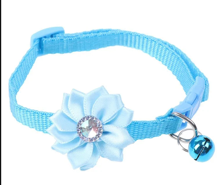 1.0cm Multicolor Pet Bell Flower Collar Classic Style Soft Nylon Cat and Dog Jewelry Direct From Manufacturer Design