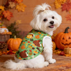 Small dog pet clothing Teddy bear dog summer vest Thanksgiving multi-color anti-shedding pet clothes