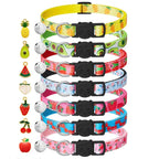 Best-Selling Nylon Cat Collar with Bell and Fruit Pendant Anti-Suffocation Buckle Wholesale