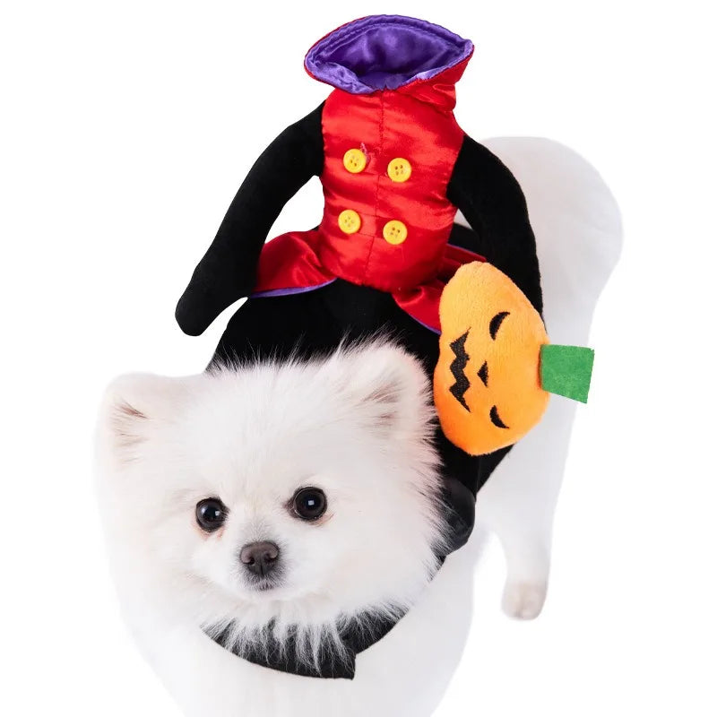Best Selling Funny Halloween/Christmas Fun Dog Suit Funny Knife-themed Dress Pets Small Size XL Winter Polyester Modern Shirt