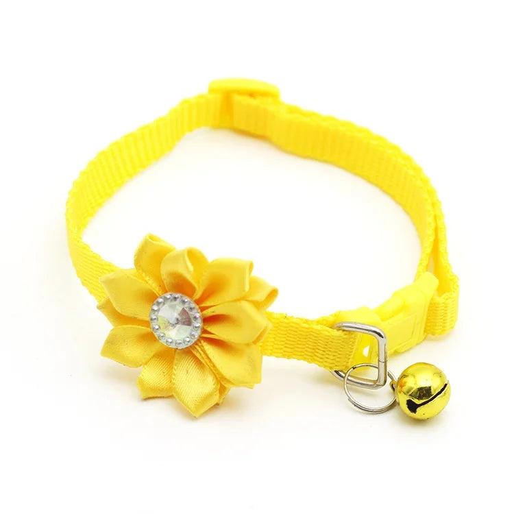 1.0cm Multicolor Pet Bell Flower Collar Classic Style Soft Nylon Cat and Dog Jewelry Direct From Manufacturer Design