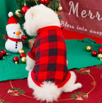 Christmas Dog Sweatshirt Fleece Warm Pet Clothes Printed Holiday Puppy Outfit Soft Winter Apparel For Small Medium Dogs