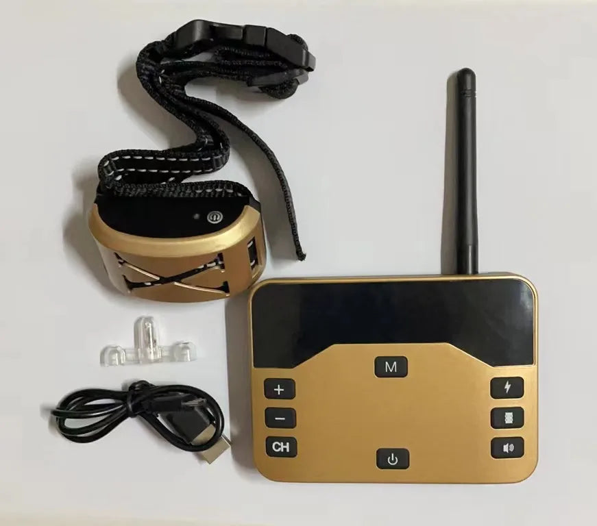Pet Wireless Electronic Fence 2-in-1 Smart Dog Supplies Pet Trainer Dog Collar Remote Control Bark Stopper Pet Supplies