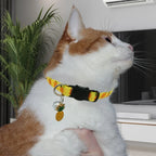 Best-Selling Nylon Cat Collar with Bell and Fruit Pendant Anti-Suffocation Buckle Wholesale