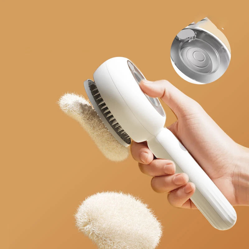 Pet Grooming Spray Massage Comb Multifunction One Button Hair Removal Brush Dog Comb Cleaning Supplies