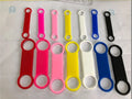 Pet Supplies Silicone Stainless Steel Metal Anti slip Laser ID Number Plate Titanium Steel Collar cat Tag Dog Tag