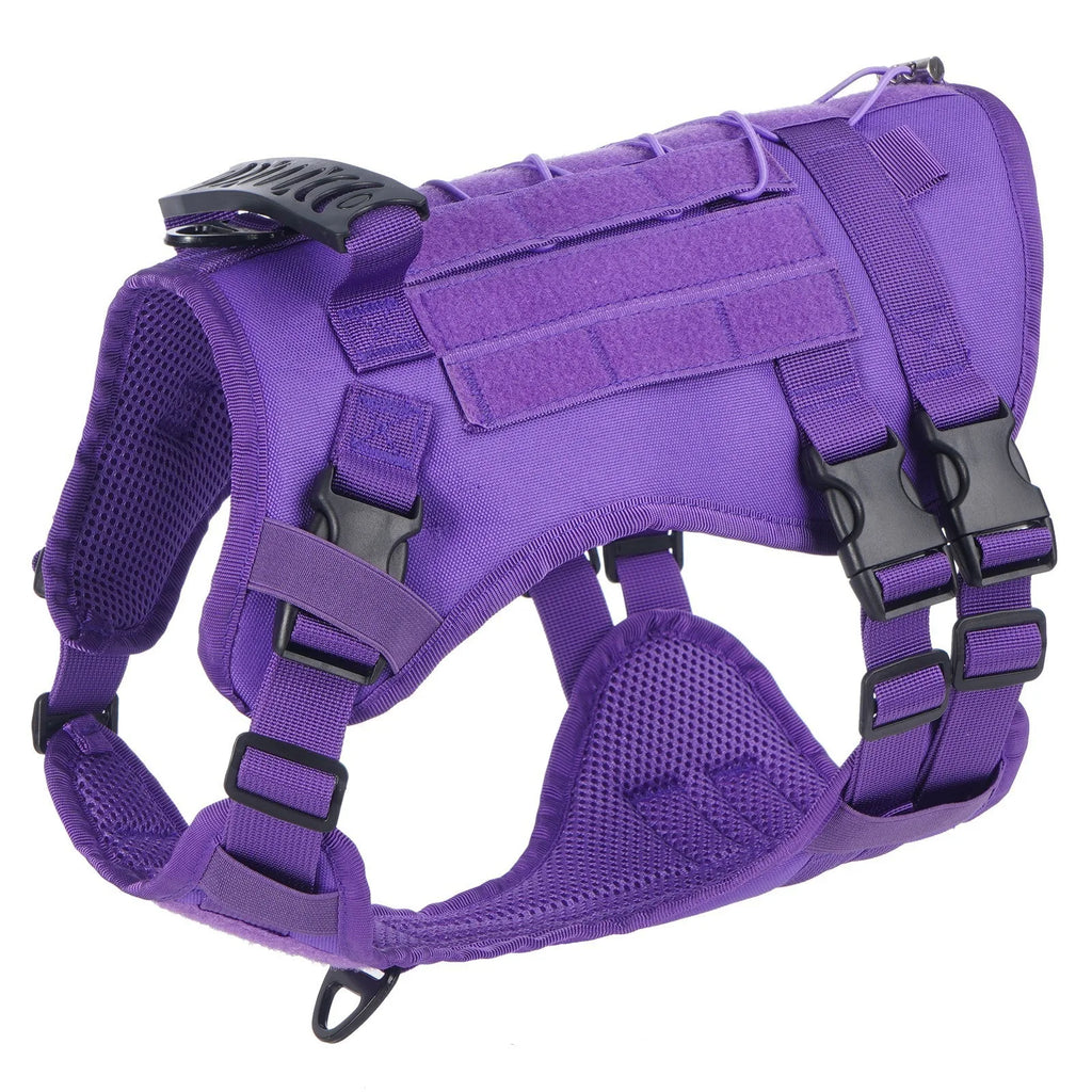 Large Pet Towing Rope Outdoor Towing Harness Explosion Proof Punching Handle Chest Harness Adjustable Mesh Size