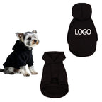 Custom logo Cute Design Luxury Black White Pet Clothes  Polyester  Fall Winter Cat Dog Sweatshirts Clothes  Dog Hoodie