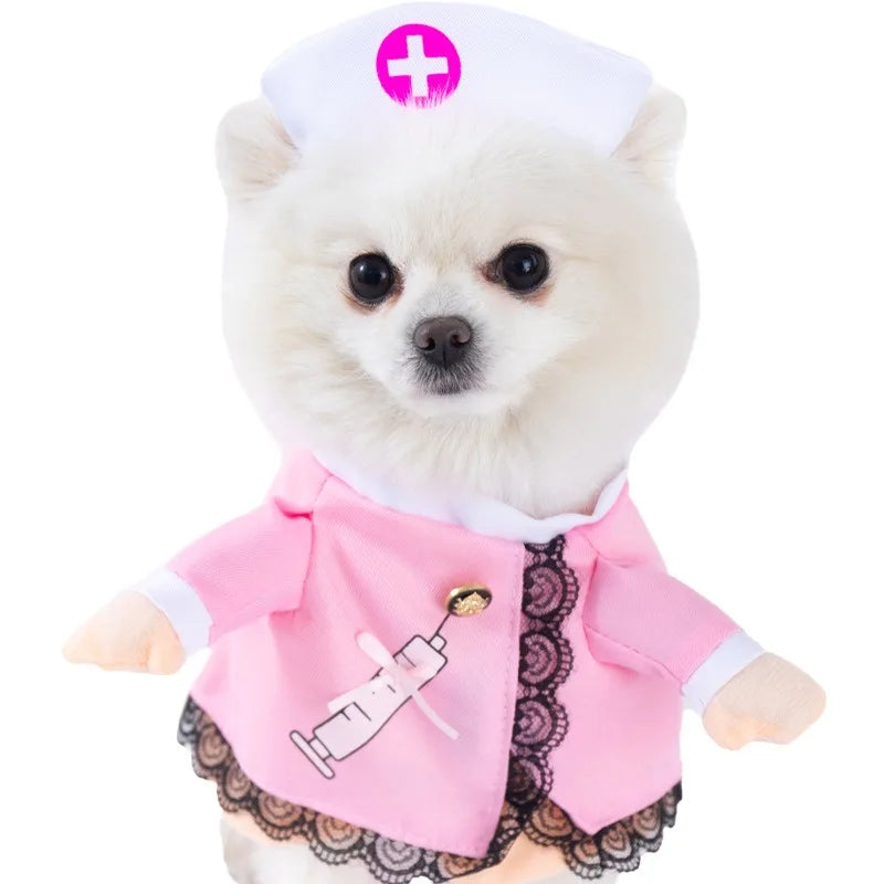 Best Selling Funny Halloween/Christmas Fun Dog Suit Funny Knife-themed Dress Pets Small Size XL Winter Polyester Modern Shirt