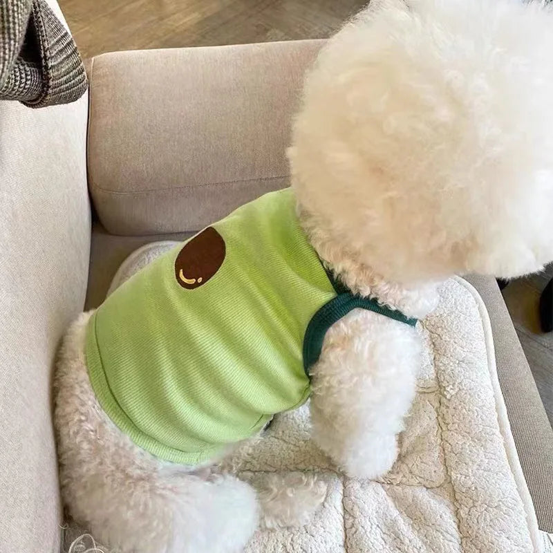 Cute Bear Spring Autumn Thin Tank Top Dog Clothes Compared Bear Pet Kitten Miyok Xia Shanari Pet Clothes