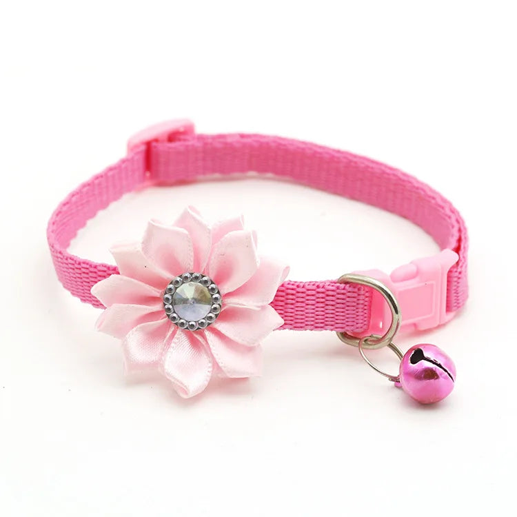 1.0cm Multicolor Pet Bell Flower Collar Classic Style Soft Nylon Cat and Dog Jewelry Direct From Manufacturer Design