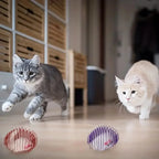Stainless Steel Animal Pattern Cat Toy Pet Supplies cat Toys Spring Cage cat Self Fun Tumbler Ball Teaser Stick