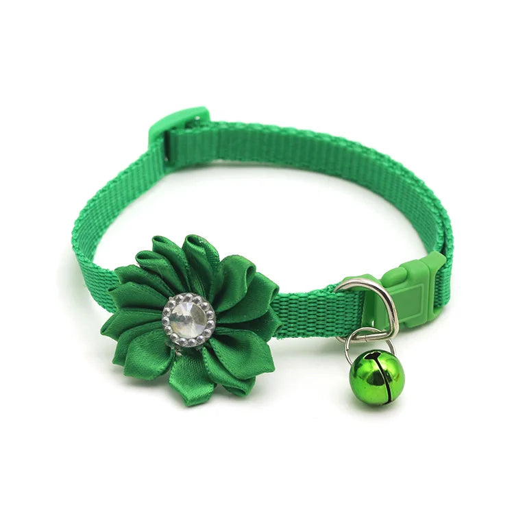 1.0cm Multicolor Pet Bell Flower Collar Classic Style Soft Nylon Cat and Dog Jewelry Direct From Manufacturer Design