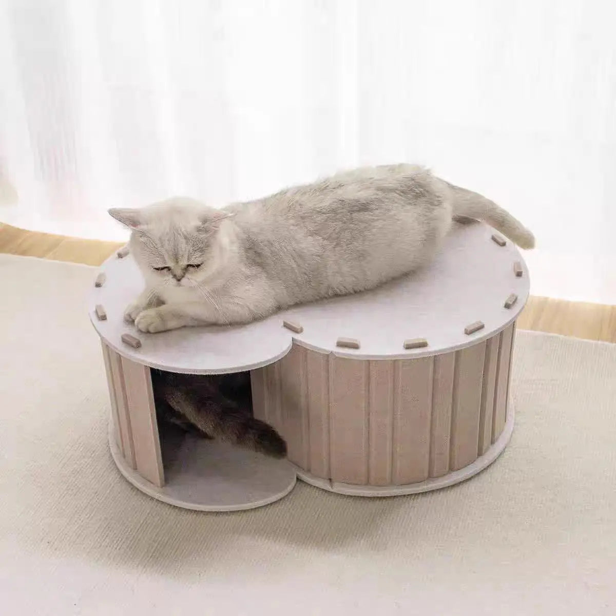 Tunnel Drilling Felt Avoid Caves Universal All Seasons Semi Enclosed Wear-resistant Durable Double-layer cat House Detachable