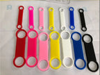 Pet Supplies Silicone Stainless Steel Metal Anti slip Laser ID Number Plate Titanium Steel Collar cat Tag Dog Tag