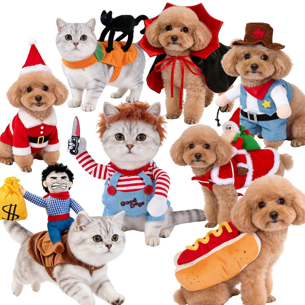 Cross-border Polyester Pet Clothing Funny Dagger-transforming Costume Halloween Pet Supplies Small Dogs Dog Clothes Fall Winter