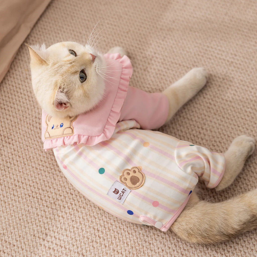 Autumn and winter cat clothes made of soft and warm fleece prevent cold Devon cat and hairless pet clothes for cat