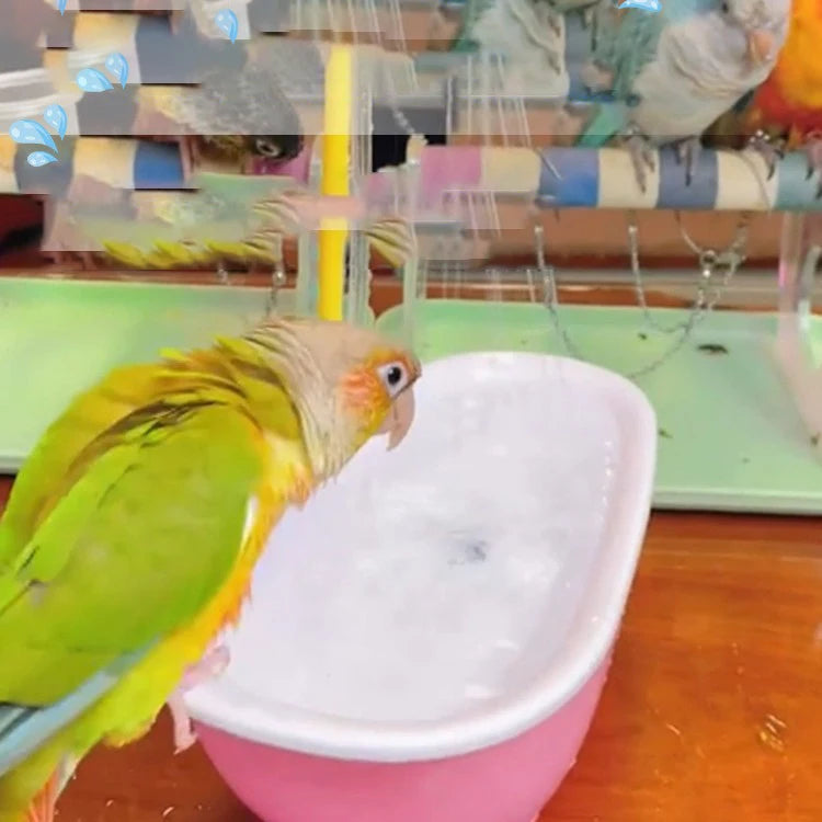 Parrot Bathtub Bird Bathing Electric Bathing Toys Bathing Supplies Premium Bird Supplies Automatic cycle shower