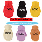 Custom logo Cute Design Luxury Black White Pet Clothes  Polyester  Fall Winter Cat Dog Sweatshirts Clothes  Dog Hoodie