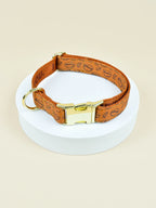 Luxury High Quality Soft Adjustable Dog Handmade Designer Pet Retractable Collar Heat Transfer Printing Pet Cute