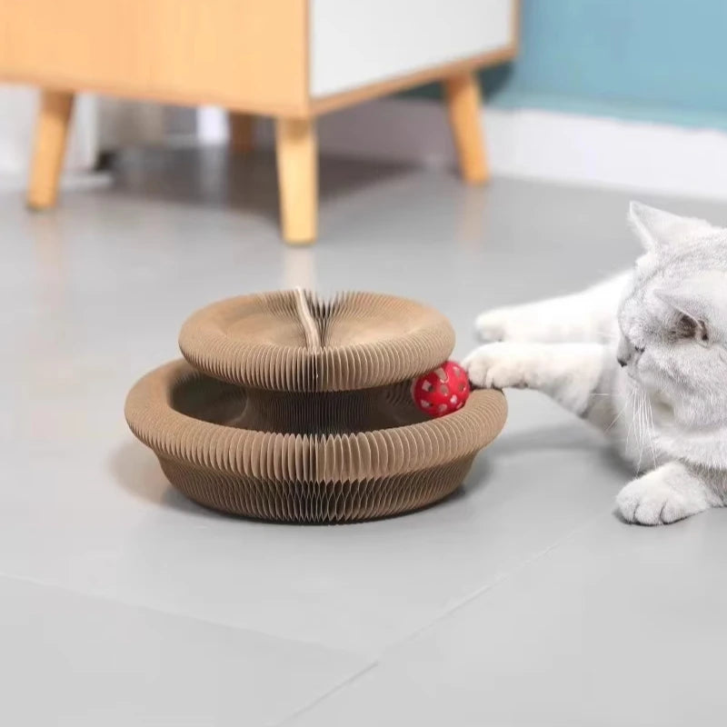 Organ Cat Scratch Board Cat Toy Bell Grinding Claw Climbing Frame Corrugated Paper Scratch resistant Cat Nest