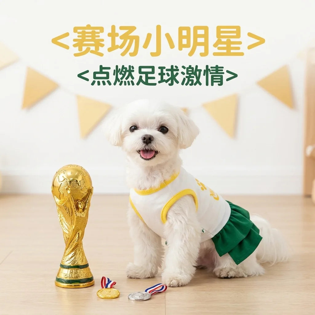 Pet Soccer Dress Summer Lightweight Breathable Sun Protection Small Breed Dogs Teddy Bichon Frise Edition