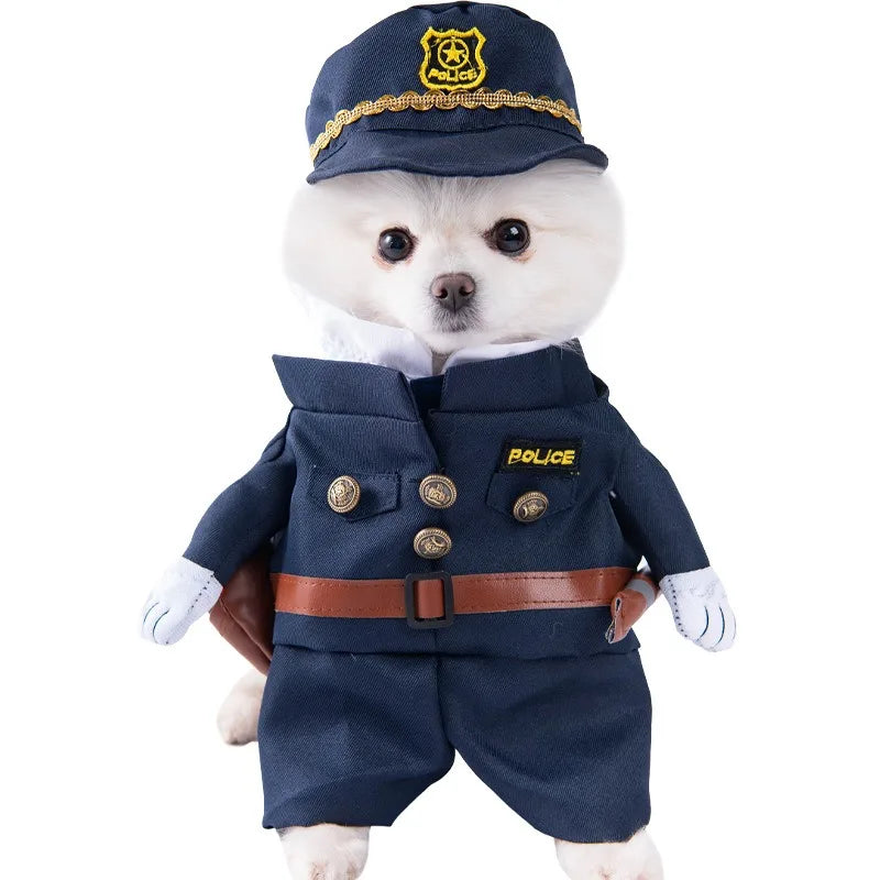 Best Selling Funny Halloween/Christmas Fun Dog Suit Funny Knife-themed Dress Pets Small Size XL Winter Polyester Modern Shirt